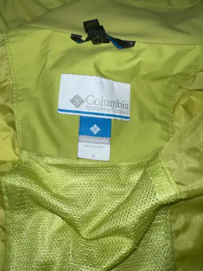 Chaqueta Columbia verde con capucha y tecnología Omni-Heat - miniatura 2