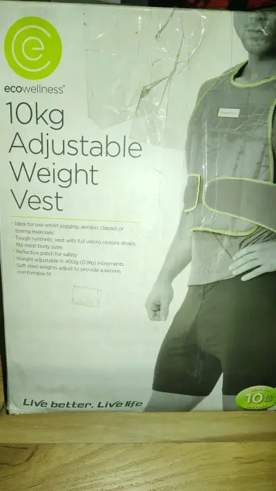 Chaleco de peso ajustable 10kg Ecowellness - miniatura 1