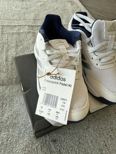 Zapatillas Adidas Crazyquick Padel Blancas - miniatura 1