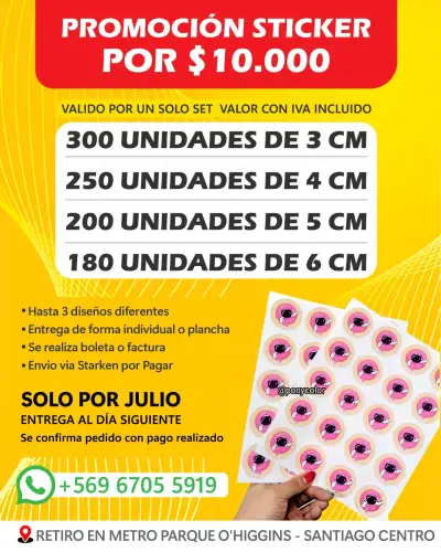 Promoción de stickers personalizados - miniatura 1