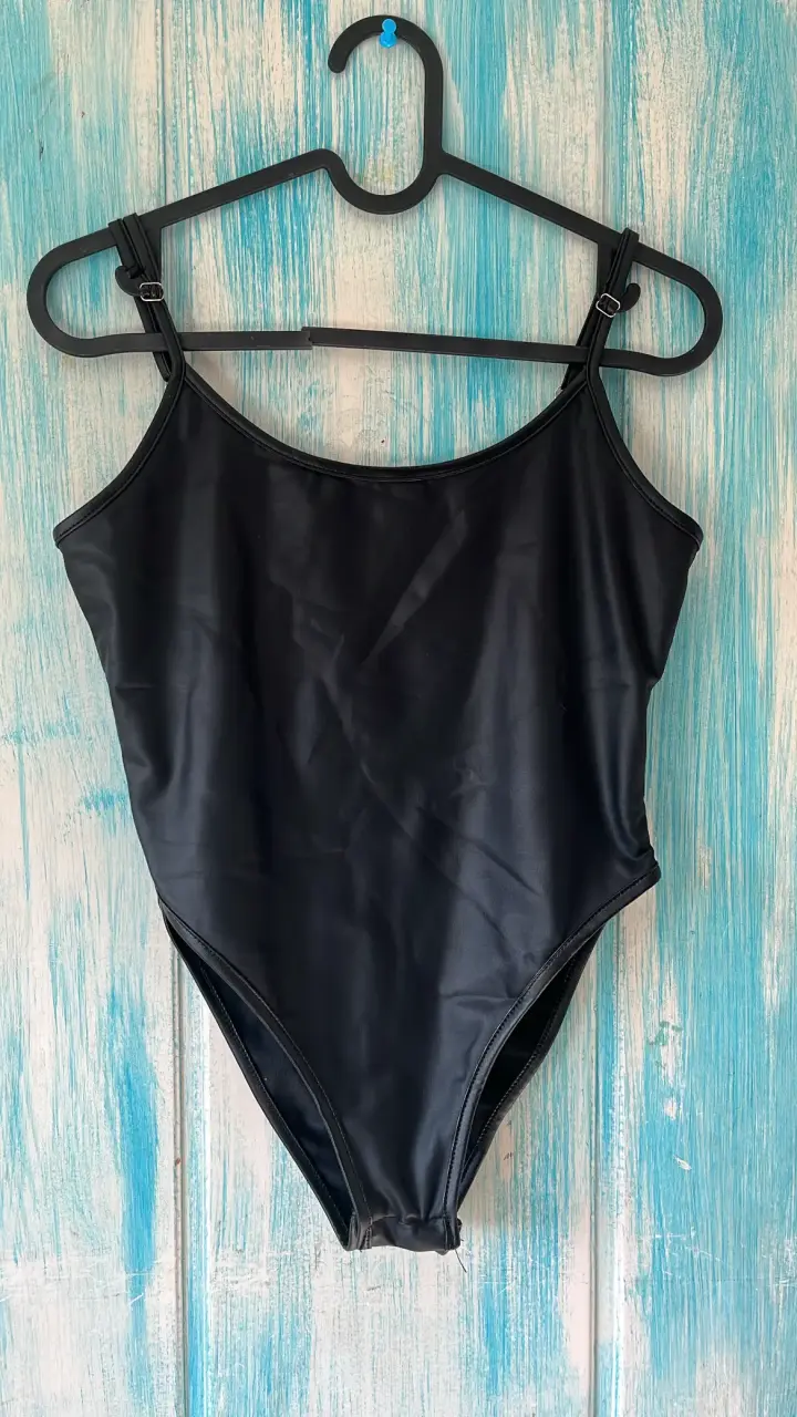 Body negro clásico para mujer - 1