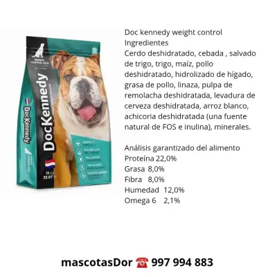 Alimento para perro adulto Doc Kennedy Weight Control 15 kg - miniatura 2