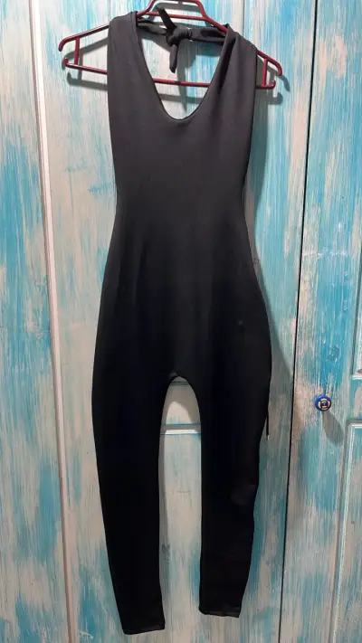 Enterito negro de mujer para yoga - miniatura 1