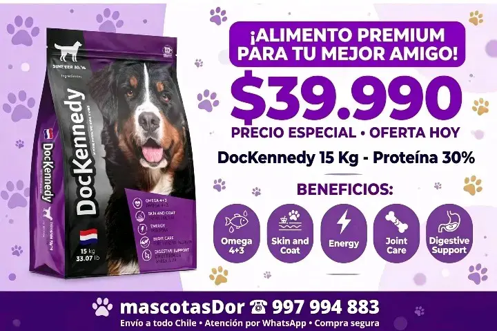 Alimento Premium para Perros DocKennedy 15 Kg - 1