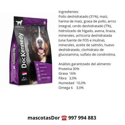 Alimento Premium para Perros DocKennedy 15 Kg - miniatura 2