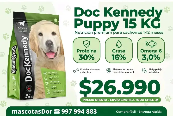 Alimento para cachorros Doc Kennedy Puppy 15 KG - 1