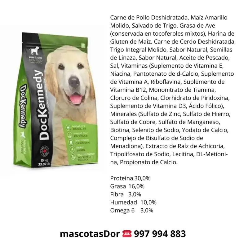Alimento para cachorros Doc Kennedy Puppy 15 KG - 2
