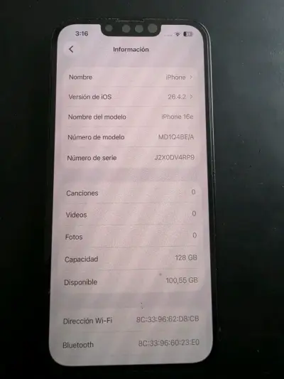 iPhone 16e 128GB + accesorios - miniatura 4