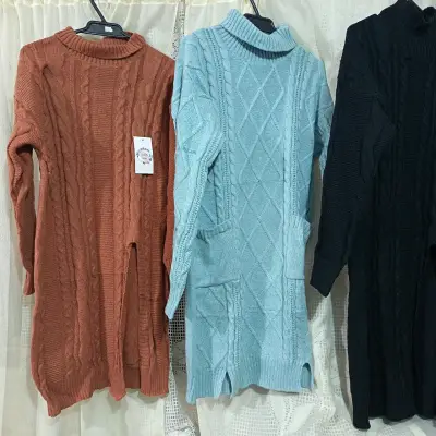 Vestidos de punto para mujer en varios colores - miniatura 1