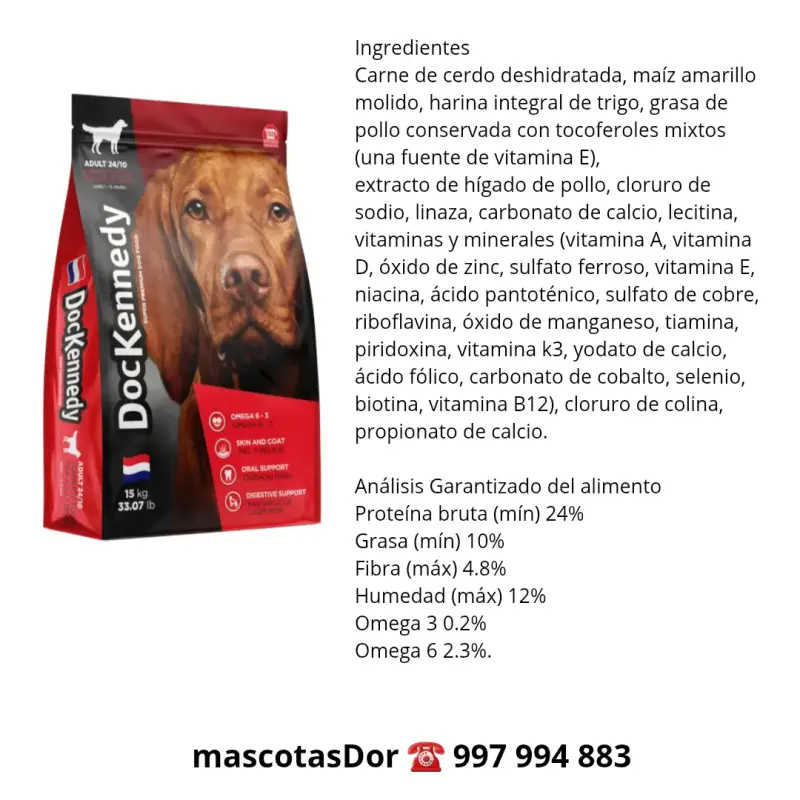 Alimento para Perros Doc Kennedy Adulto 15 kg - 2