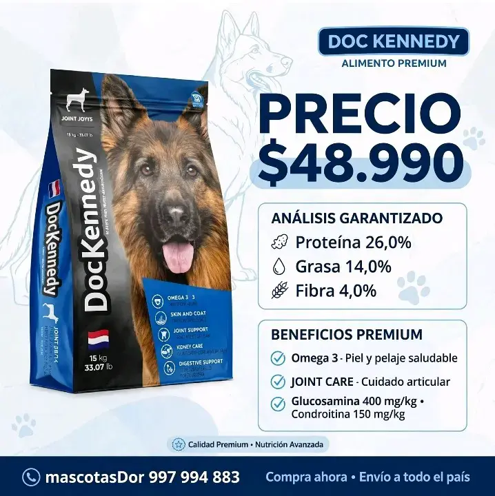 Alimento Premium para Perros DocKennedy 15kg - 1