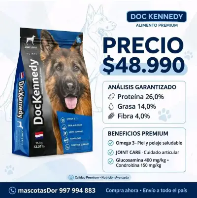 Alimento Premium para Perros DocKennedy 15kg - miniatura 1