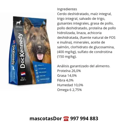 Alimento Premium para Perros DocKennedy 15kg - miniatura 2