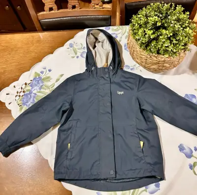 Chaqueta infantil Lippi azul con capucha - miniatura 3