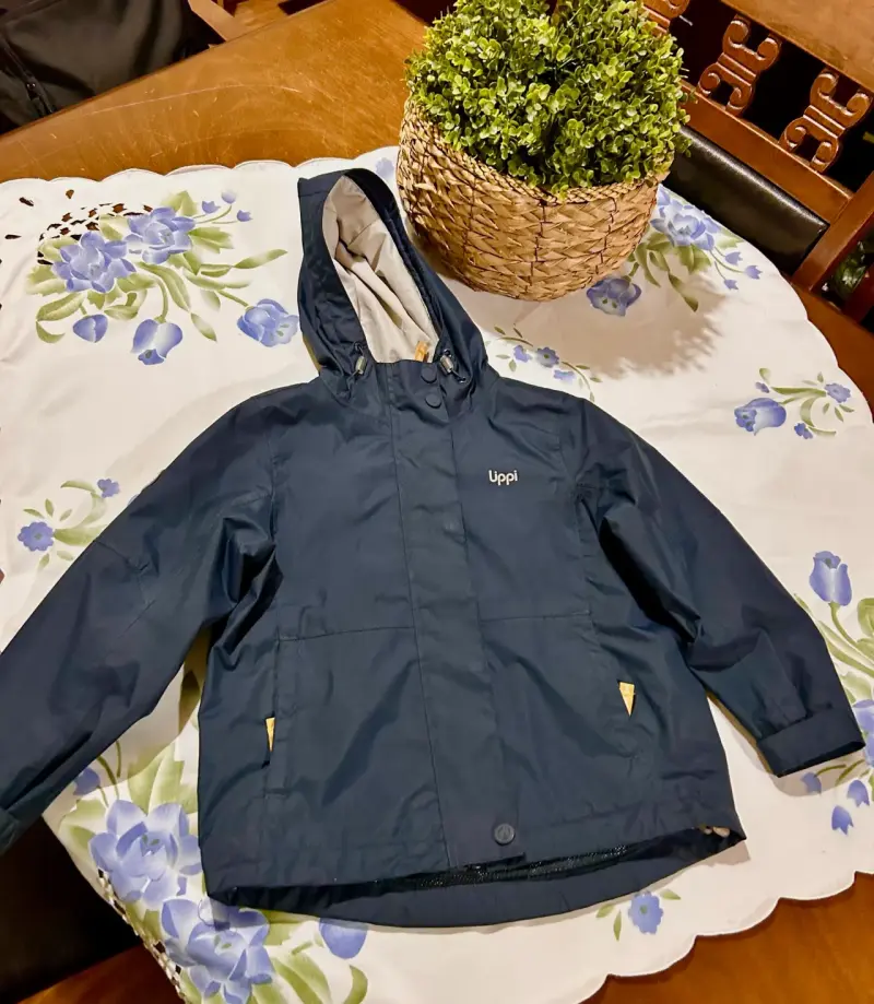 Chaqueta infantil Lippi azul con capucha - 4