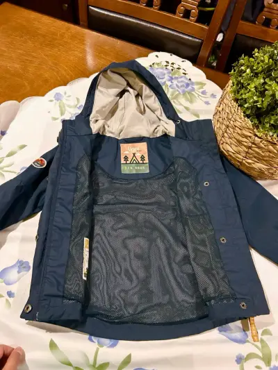 Chaqueta infantil Lippi azul con capucha - miniatura 6
