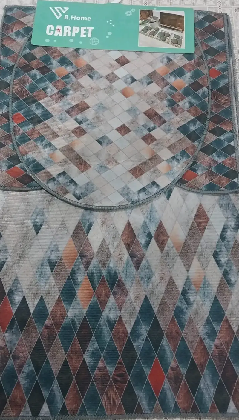 Set de alfombras B.Home diseño mármol - 2