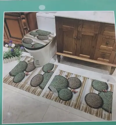 Set de alfombras B.Home diseño mármol - miniatura 3