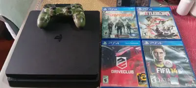 Consola PS4 con control camuflado y juegos incluidos - miniatura 3