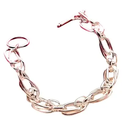 Pulsera de plata 925 con diseño floral - miniatura 3