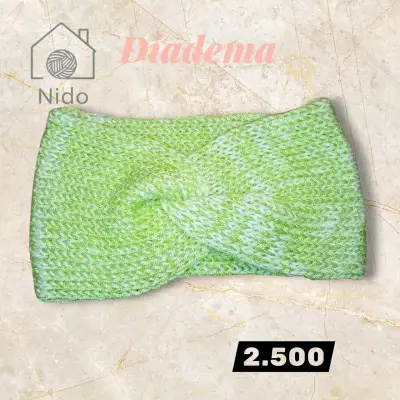 Diademas de lana coloridas para invierno - miniatura 2