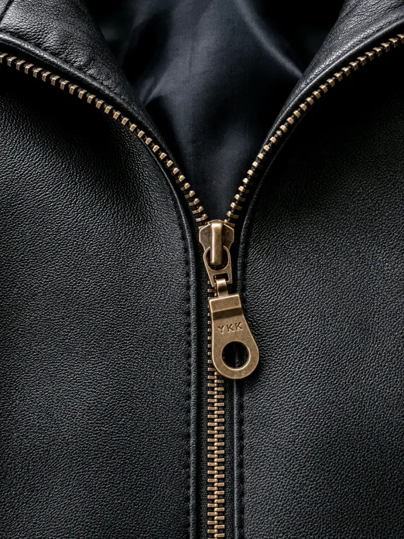 Chaqueta tipo cuero clásica - 3
