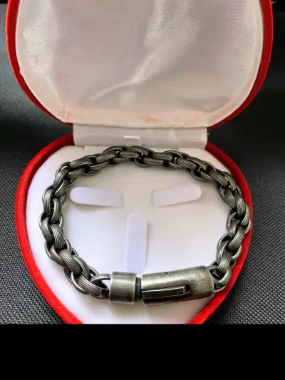 Pulsera de acero inoxidable trenzada - miniatura 4