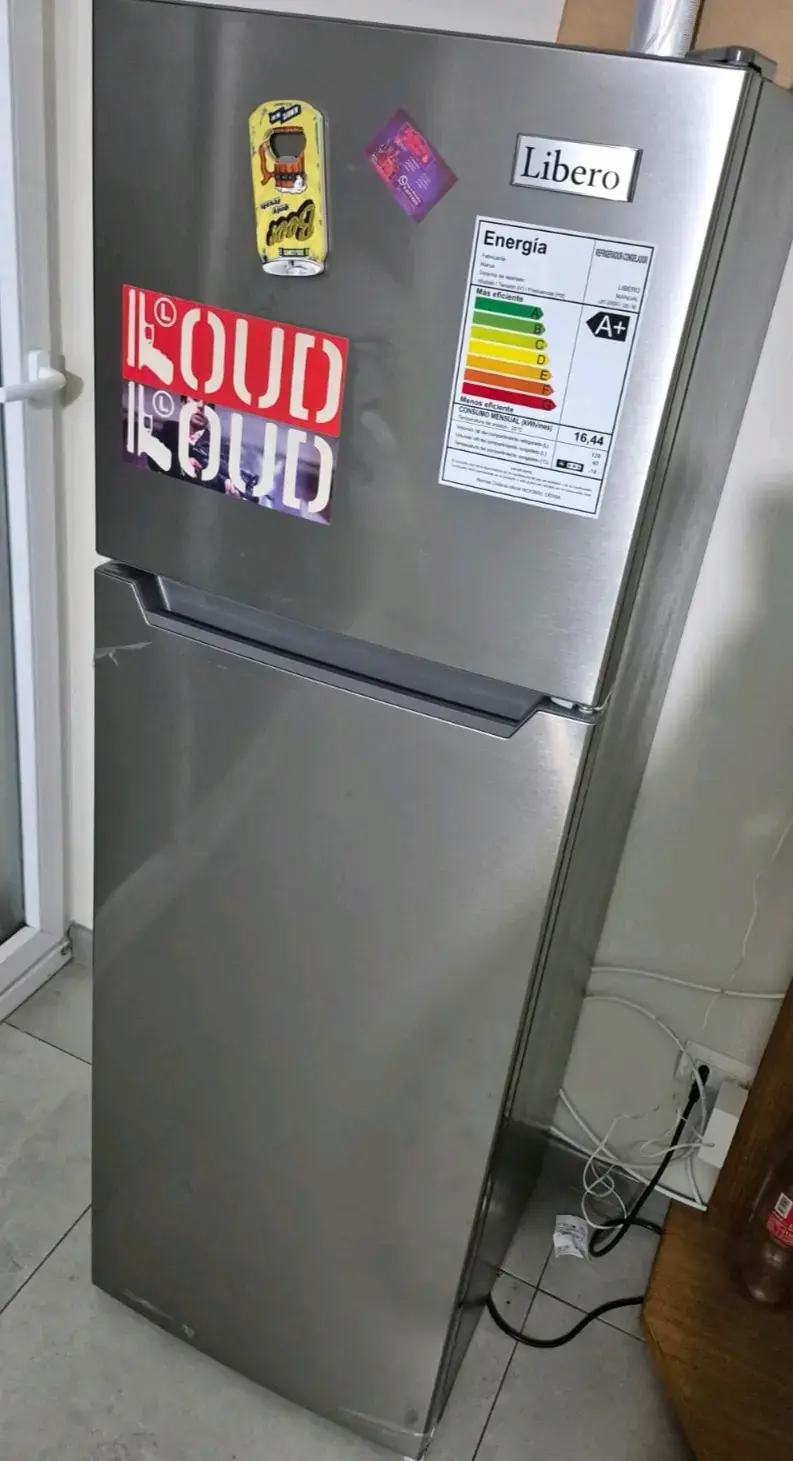 Refrigerador Libero de acero inoxidable con eficiencia A+