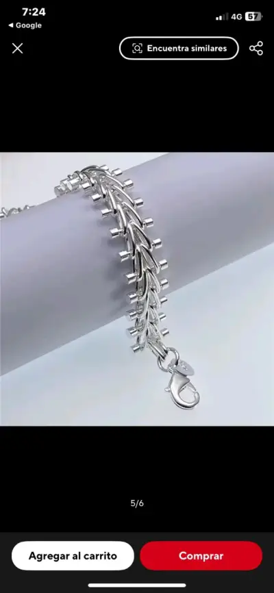 Pulsera de plata 925 diseño elegante - miniatura 2