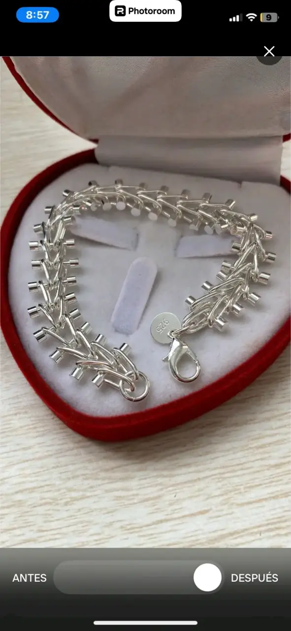Pulsera de plata 925 diseño elegante - 5