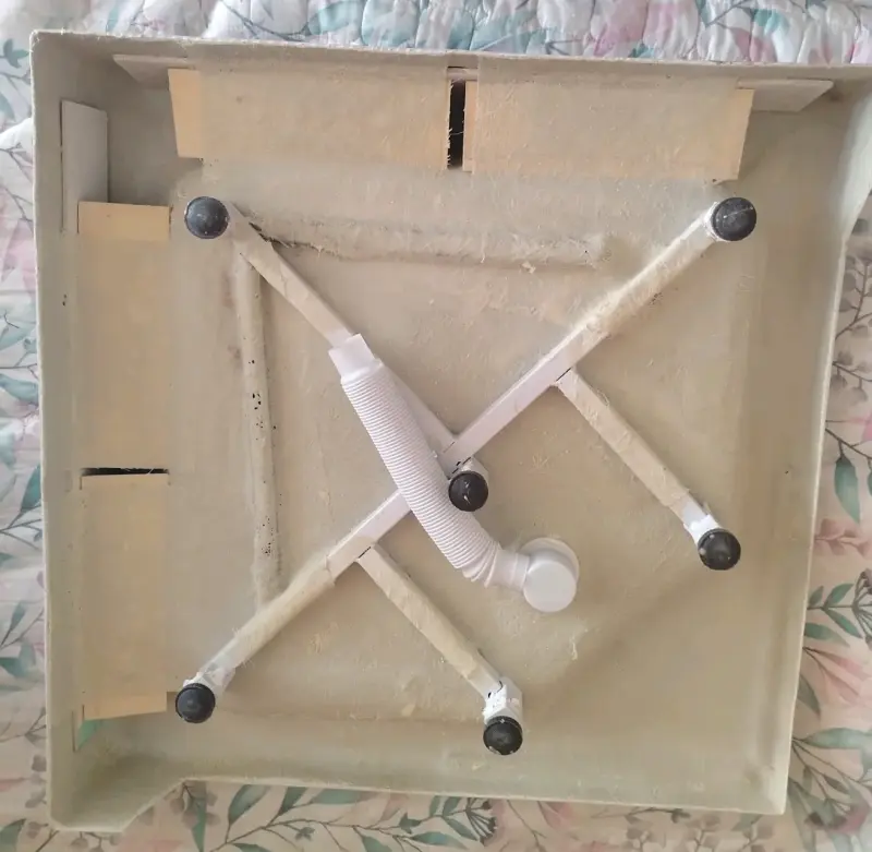 Receptor de ducha cuadrado de cerámica blanca - 6