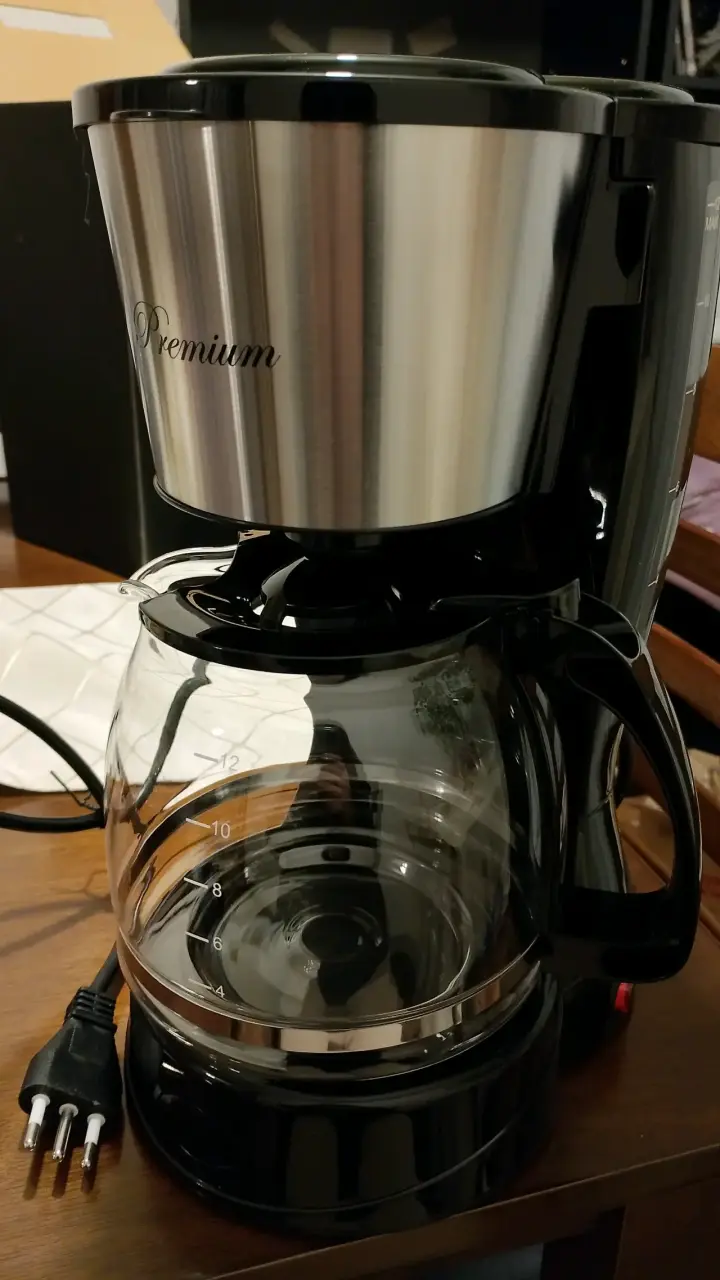 Cafetera eléctrica Premium de acero inoxidable