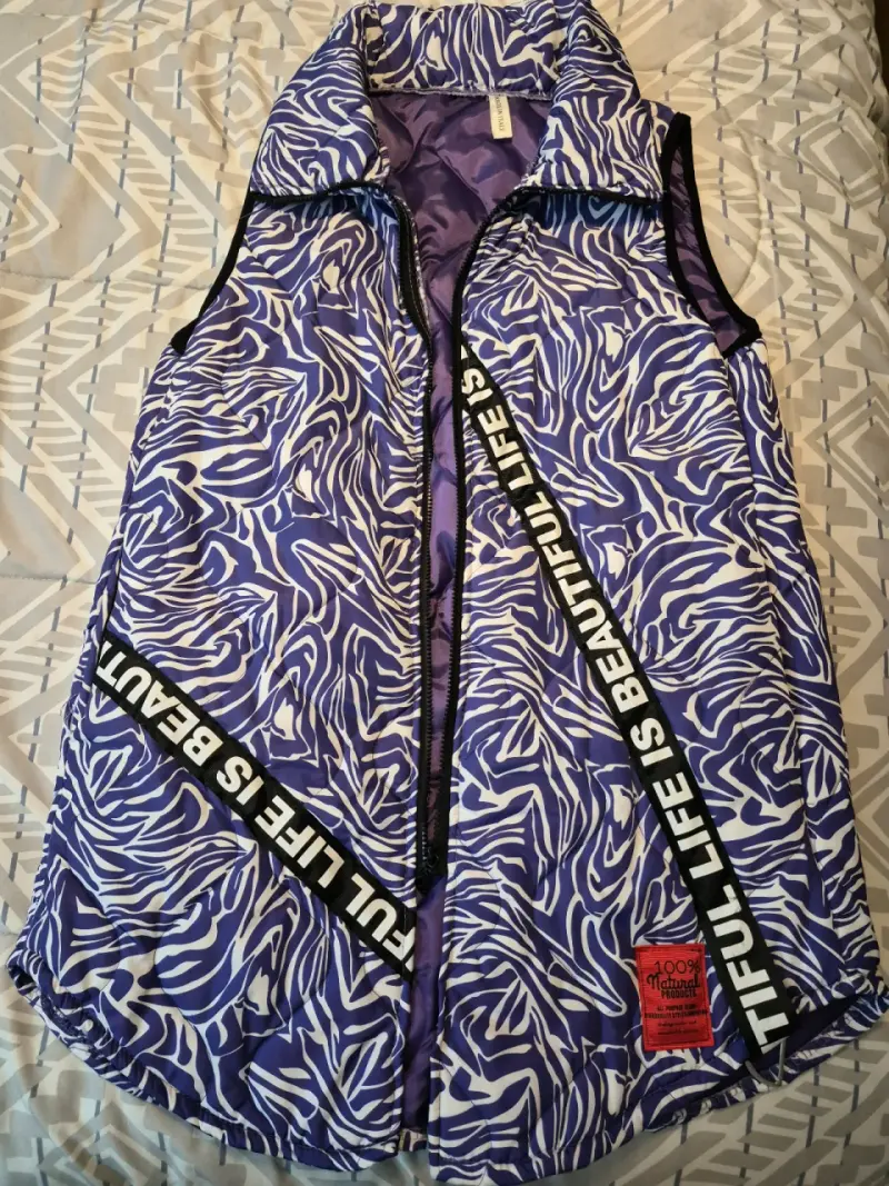 Chaqueta sin mangas estampado animal print - 2