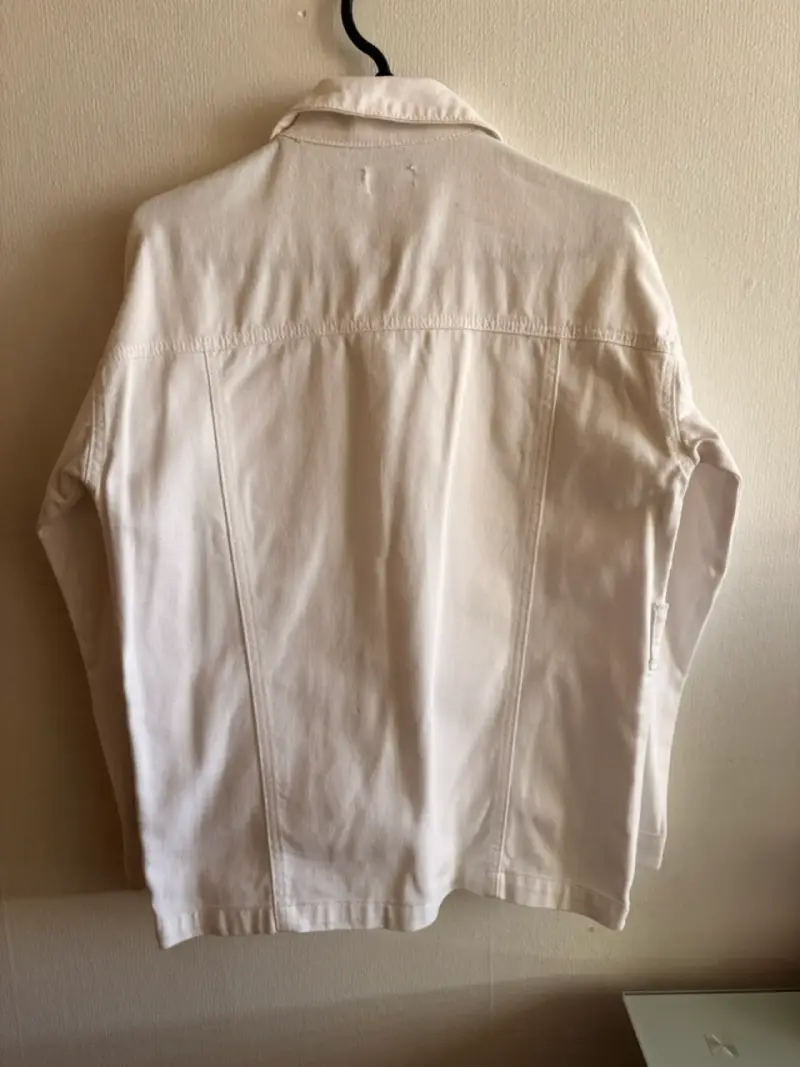 Chaqueta de mezclilla blanca Forever 21 para mujer - 2