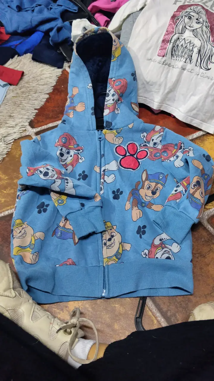 Polerón infantil Paw Patrol azul con capucha