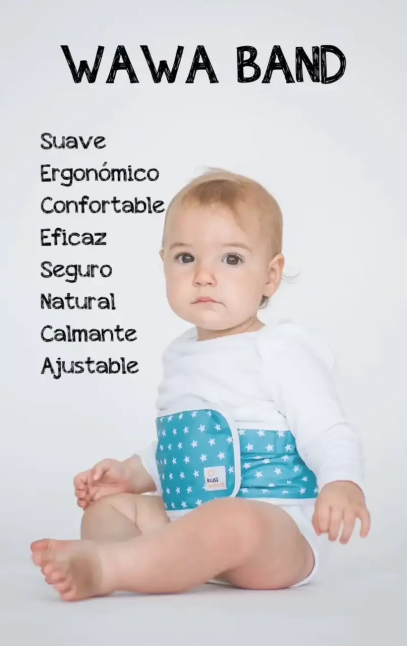 Faja para cólicos de bebé Kusi con diseño de estrellas - 2