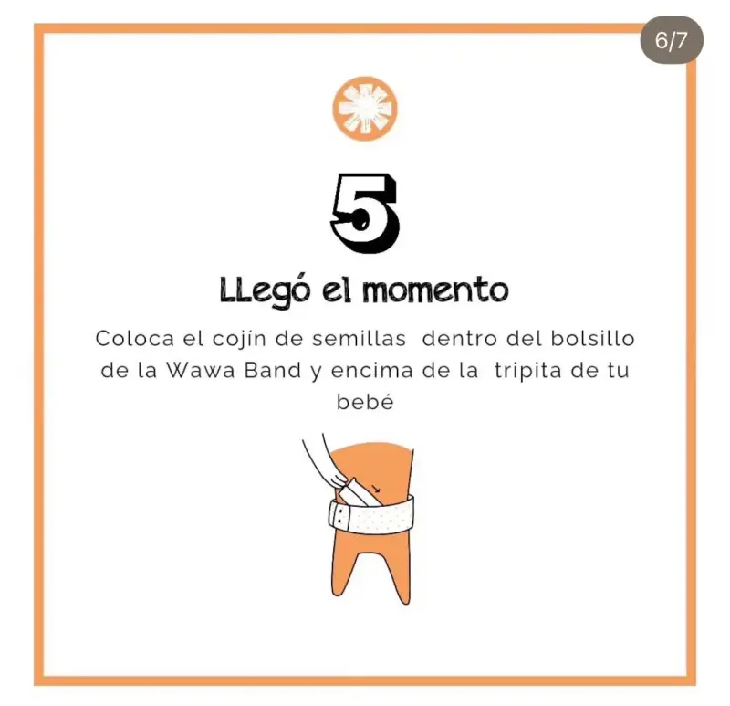 Faja para cólicos de bebé Kusi con diseño de estrellas - 6