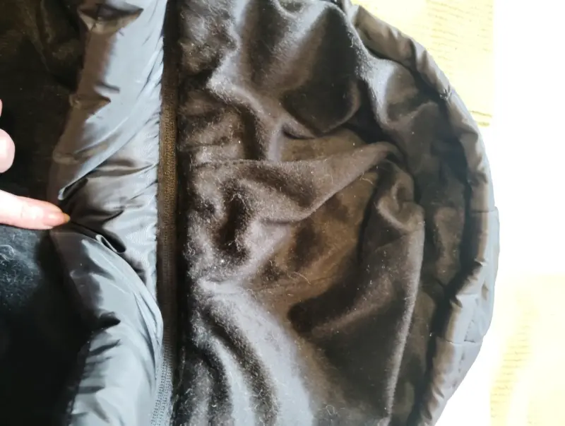 Parka  negra  acolchads  talla 14 - 2