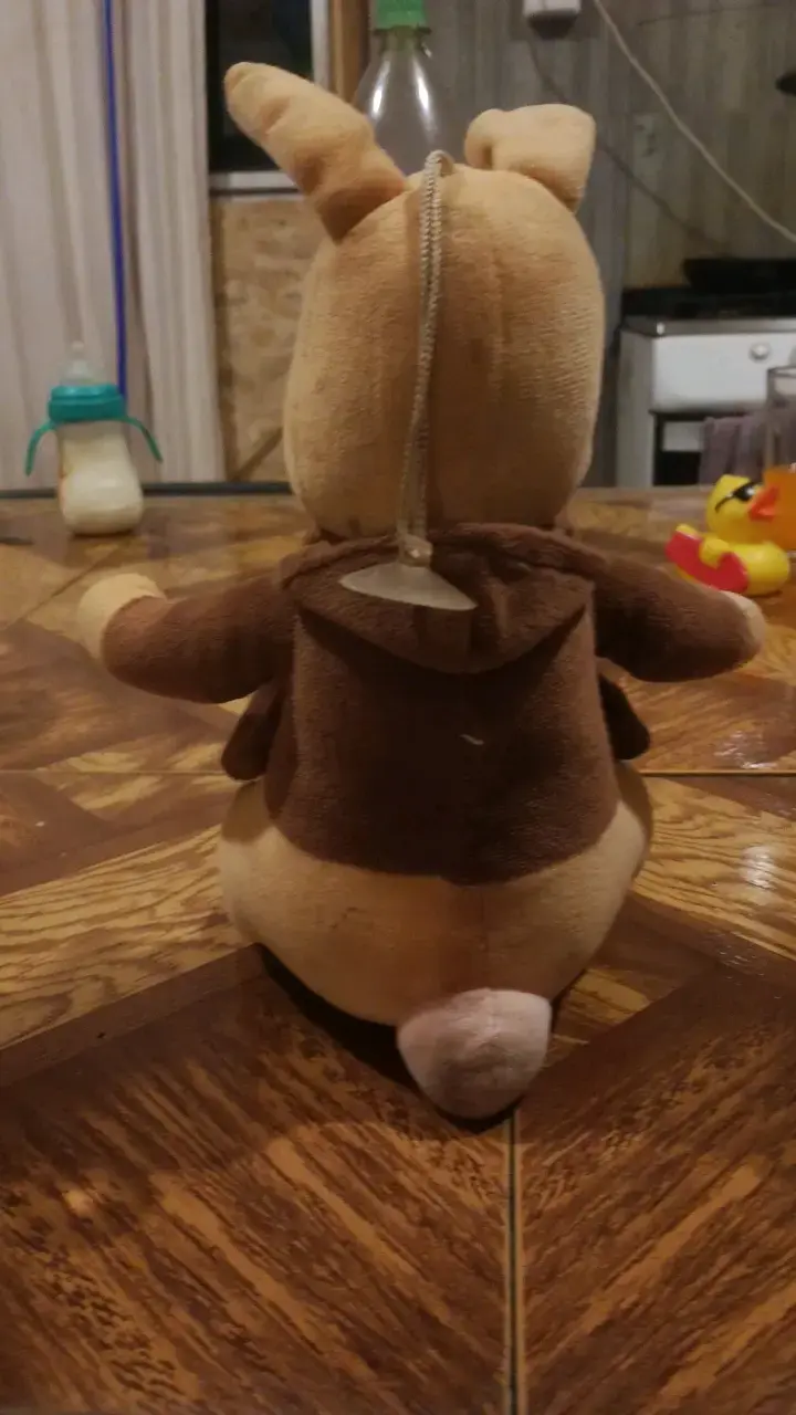 Peluche de conejo con chaqueta marrón - 2