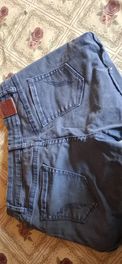 Shorts de mezclilla azul para hombre - miniatura 2