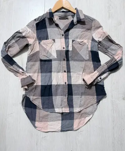 Camisa a cuadros para mujer de manga larga - miniatura 1