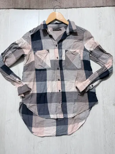 Camisa a cuadros para mujer de manga larga - miniatura 2