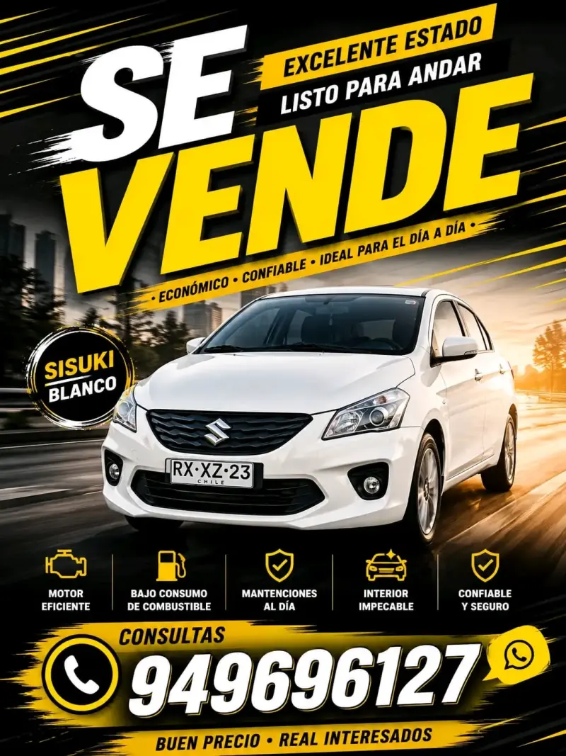 Auto Suzuki baleno  blanco en excelente estado - 1