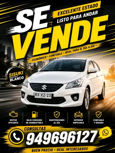 Auto Suzuki baleno  blanco en excelente estado - miniatura 1