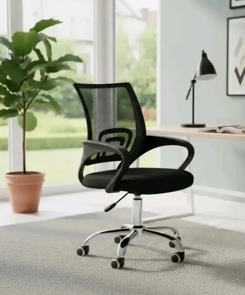 Silla de Oficina Ergonómica con Respaldo de Malla - 2