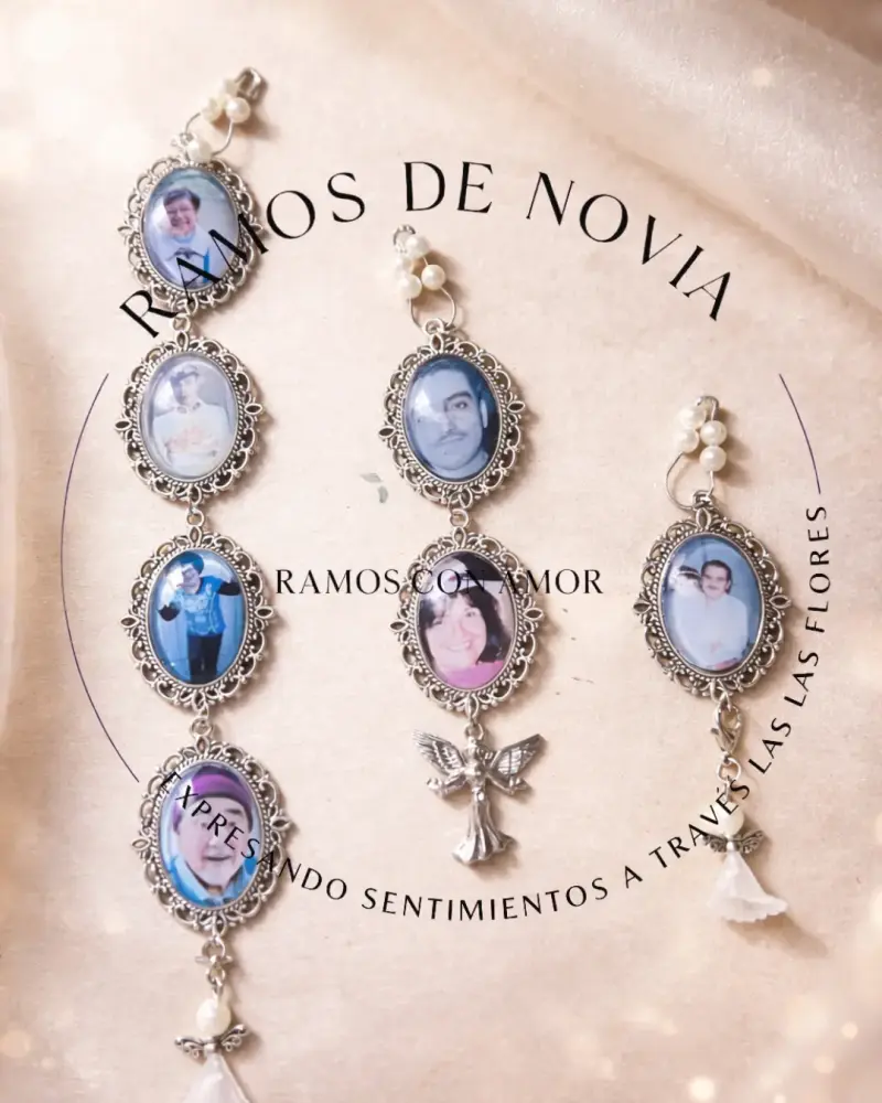 Relicarios Fotos Personalizado para Ramos de Novia