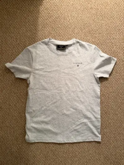 Polera gris para hombre SikSilk Original - miniatura 1