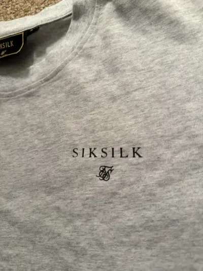 Polera gris para hombre SikSilk Original - miniatura 2