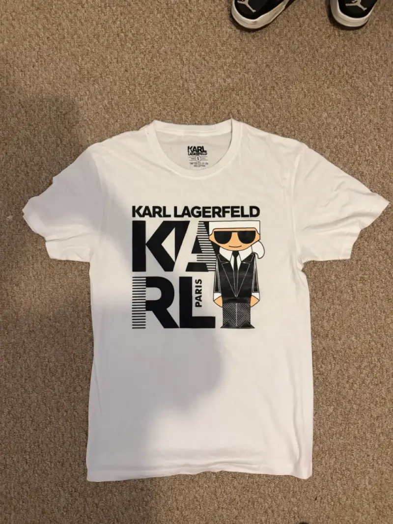 Polera Blanca Karl Lagerfeld Estampada - 1