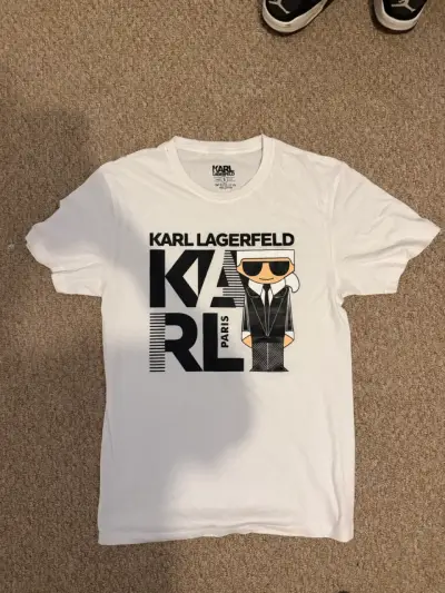 Polera Blanca Karl Lagerfeld Estampada - miniatura 1